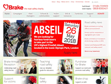 Tablet Screenshot of brake.org.uk